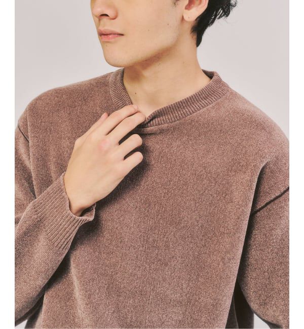 417 EDIFICE「モールニット カラーリブ プルオーバー」|ニット・セーター|