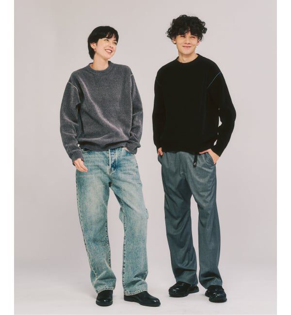 417 EDIFICE「モールニット カラーリブ プルオーバー」|ニット・セーター|