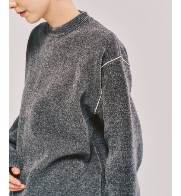 417 EDIFICE「モールニット カラーリブ プルオーバー」|ニット・セーター|