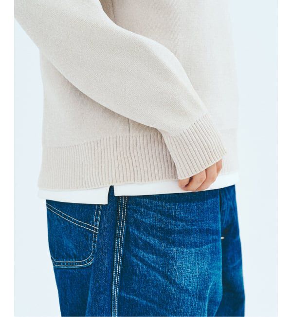 417 EDIFICE「モールニット カラーリブ プルオーバー」|ニット・セーター|