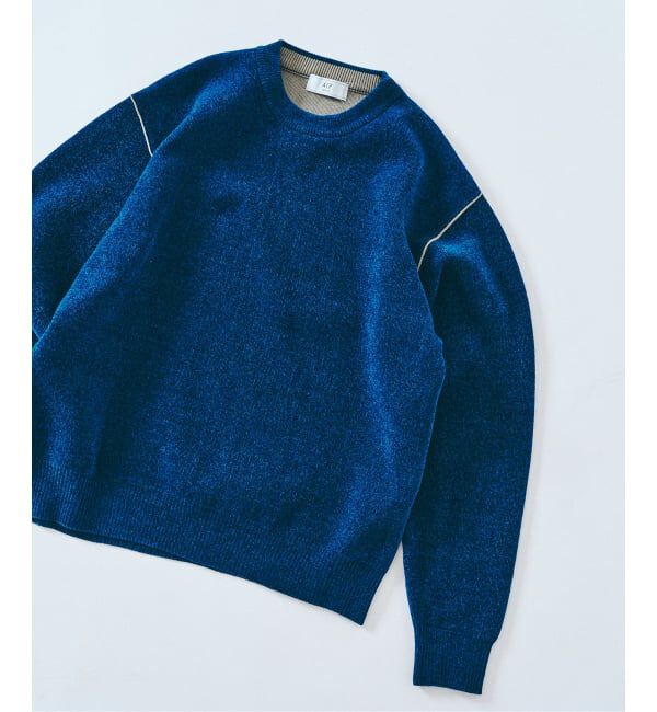 417 EDIFICE「モールニット カラーリブ プルオーバー」|ニット・セーター|