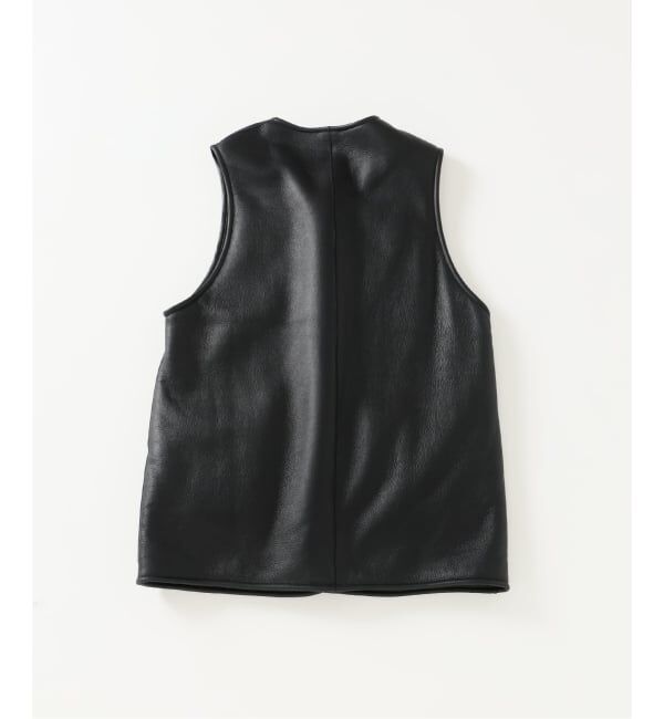 EDIFICE「ETS.MATERIAUX(マテリオ) ムートン ベスト」|ライダースジャケット|