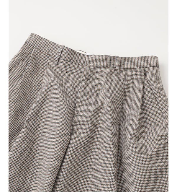 EDIFICE「TANAKA (タナカ) HAKAMA TROUSERS  MICRO CHECK」|スラックス|