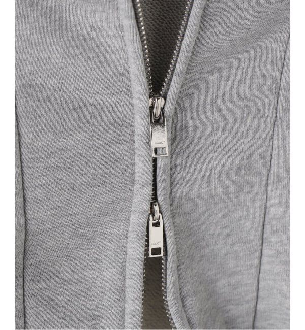 PULP「【Geek Office / ギークオフィス】LCDC TM / SHIRRING DETAIL ZIP-UP HOODIE」|パーカー|