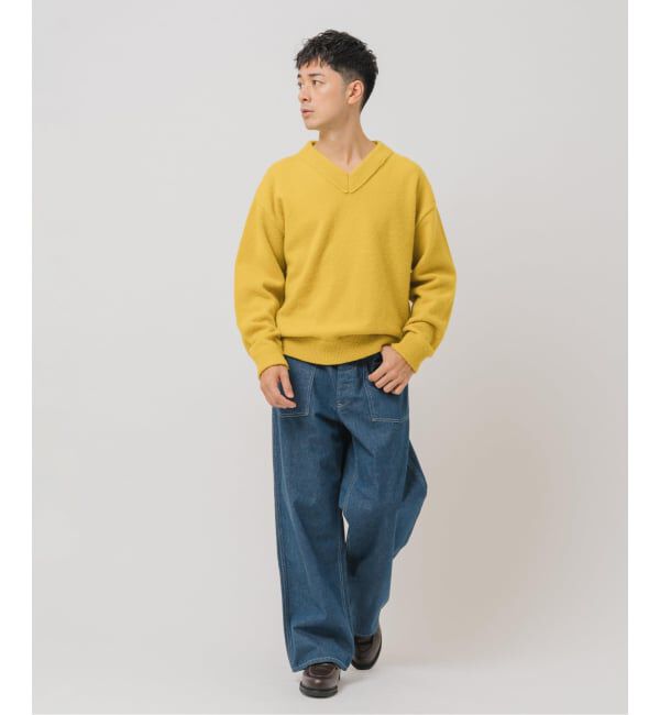 EDIFICE「ETS.MATERIAUX(マテリオ) シャギー Vネック ニット」|ニット・セーター|