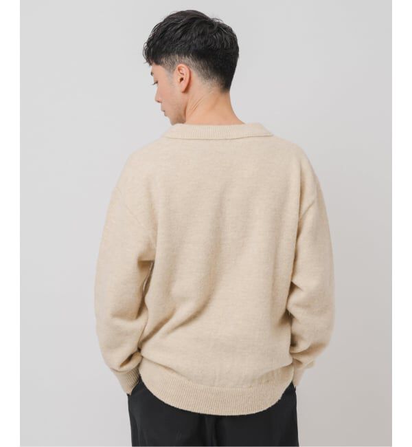 EDIFICE「ETS.MATERIAUX(マテリオ) シャギー Vネック ニット」|ニット・セーター|