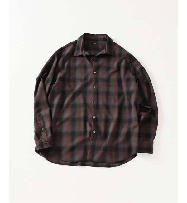 EDIFICE「《予約》SUPER 120&rsquo;s ウール チェック レギュラー シャツ」|シャツ・ブラウス|