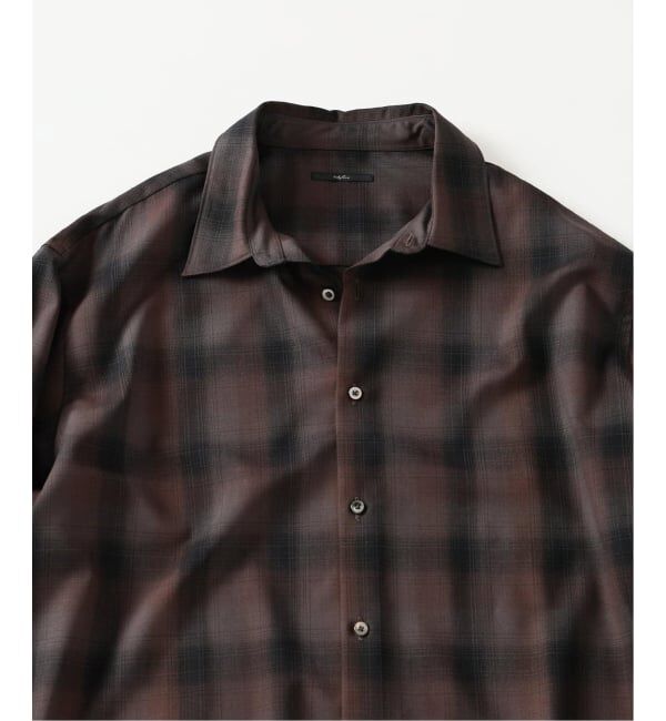 EDIFICE「《予約》SUPER 120&rsquo;s ウール チェック レギュラー シャツ」|シャツ・ブラウス|