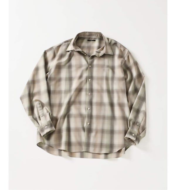 EDIFICE「《予約》SUPER 120&rsquo;s ウール チェック レギュラー シャツ」|シャツ・ブラウス|