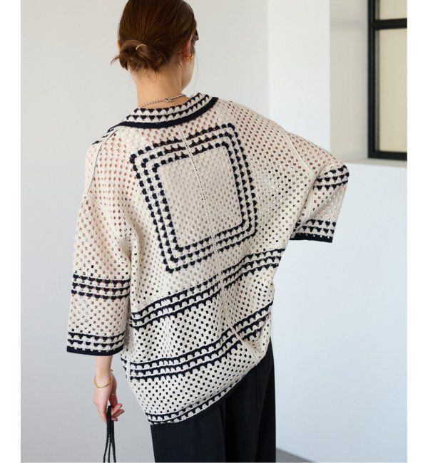 JOURNAL STANDARD relume「《追加》クロシェラインシャツカーディガン」|カーディガン|