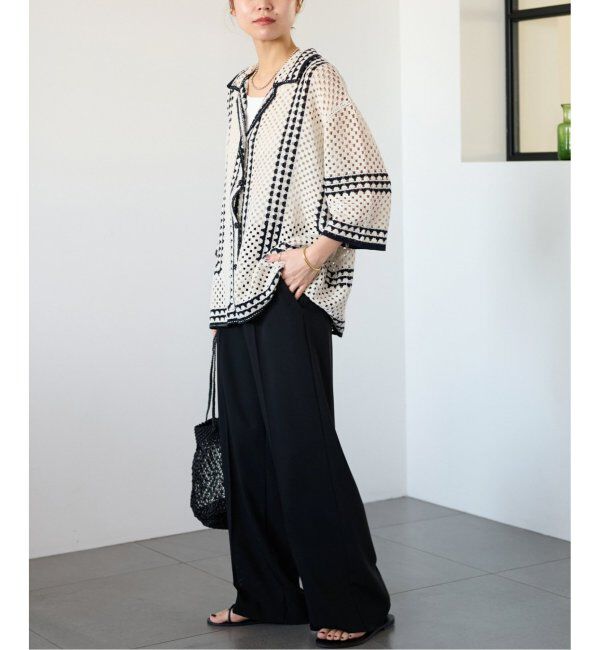 JOURNAL STANDARD relume「《追加》クロシェラインシャツカーディガン」|カーディガン|