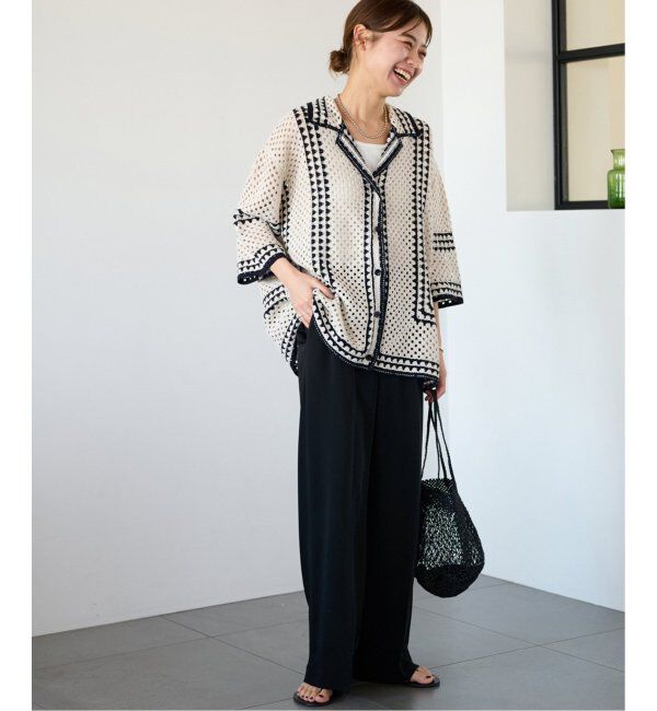 JOURNAL STANDARD relume「《追加》クロシェラインシャツカーディガン」|カーディガン|