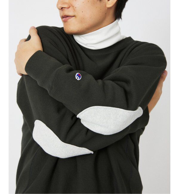 JOURNAL STANDARD relume「CHAMPION / チャンピオン 別注 R/W エルボーパッチ クルーネックスウェット」|スウェット・ジャージ|