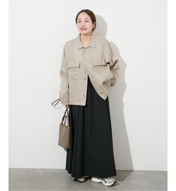 JOURNAL STANDARD「【撥水/接触冷感/洗える/UVカット】リネンナイロンストレッチギャザースカート」|スカート|