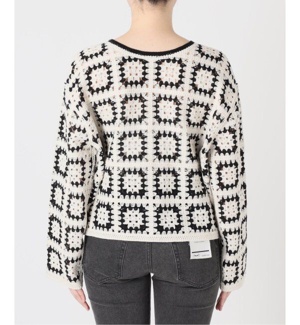 JOURNAL STANDARD relume「クロシェモチーフクルーネックカーディガン 2way」|カーディガン|