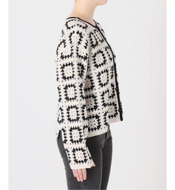 JOURNAL STANDARD relume「クロシェモチーフクルーネックカーディガン 2way」|カーディガン|