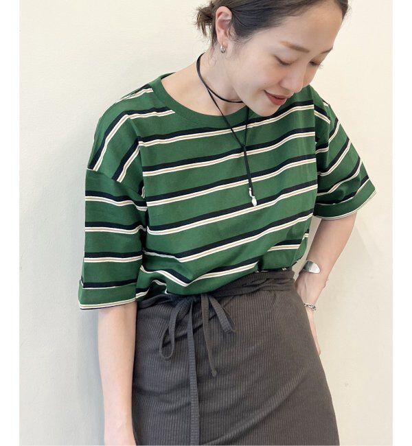 JOURNAL STANDARD「《追加4》汗ジミ防止ボーダービッグT」|Tシャツ・カットソー|