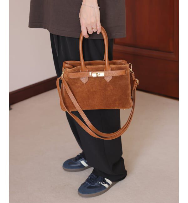 JOURNAL STANDARD relume「【AULENTTI/オウレンティ】サイドスウェードボストンバッグ」|ボストンバッグ|