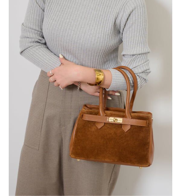 JOURNAL STANDARD relume「【AULENTTI/オウレンティ】サイドスウェードボストンバッグ」|ボストンバッグ|