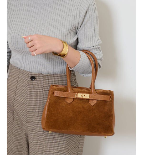 JOURNAL STANDARD relume「【AULENTTI/オウレンティ】サイドスウェードボストンバッグ」|ボストンバッグ|