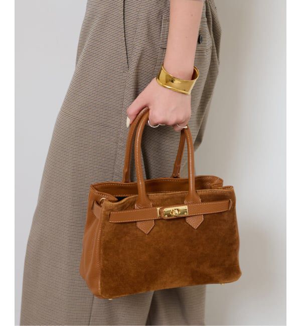 JOURNAL STANDARD relume「【AULENTTI/オウレンティ】サイドスウェードボストンバッグ」|ボストンバッグ|