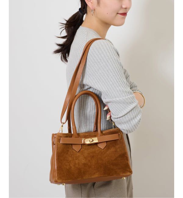 JOURNAL STANDARD relume「【AULENTTI/オウレンティ】サイドスウェードボストンバッグ」|ボストンバッグ|