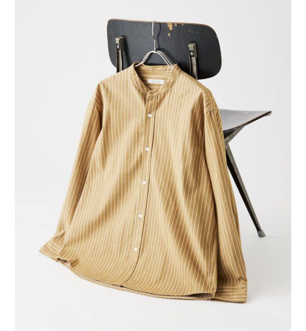 JOURNAL STANDARD「パターン バンド フランネル シャツ」|シャツ・ブラウス|ベージュ