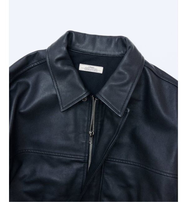JOURNAL STANDARD relume「ラムレザー ショート ステンカラー ブルゾン」|ライダースジャケット|