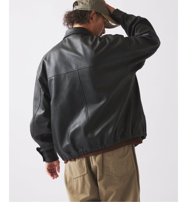JOURNAL STANDARD relume「ラムレザー ショート ステンカラー ブルゾン」|ライダースジャケット|