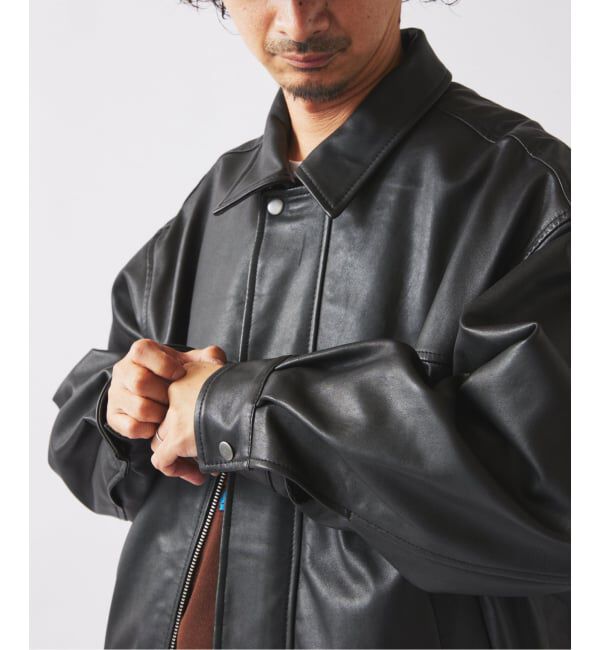 JOURNAL STANDARD relume「ラムレザー ショート ステンカラー ブルゾン」|ライダースジャケット|