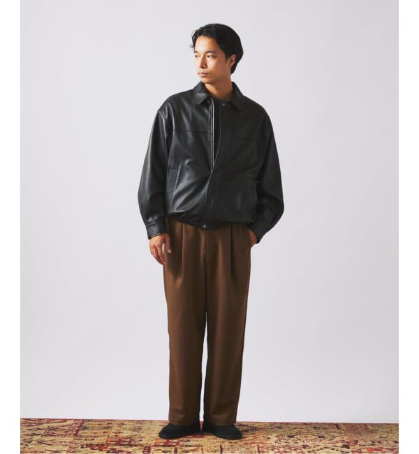 JOURNAL STANDARD relume「ラムレザー ショート ステンカラー ブルゾン」|ライダースジャケット|