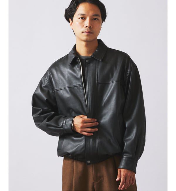 JOURNAL STANDARD relume「ラムレザー ショート ステンカラー ブルゾン」|ライダースジャケット|