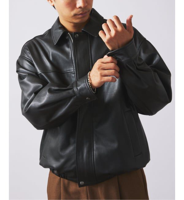 JOURNAL STANDARD relume「ラムレザー ショート ステンカラー ブルゾン」|ライダースジャケット|