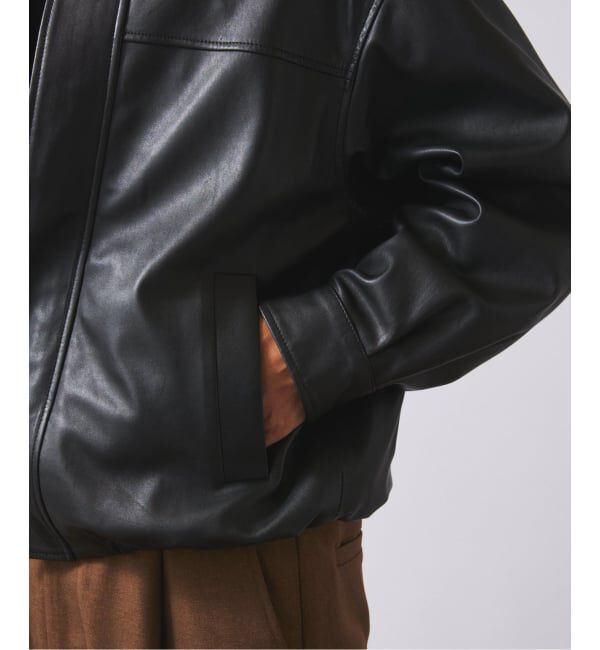 JOURNAL STANDARD relume「ラムレザー ショート ステンカラー ブルゾン」|ライダースジャケット|