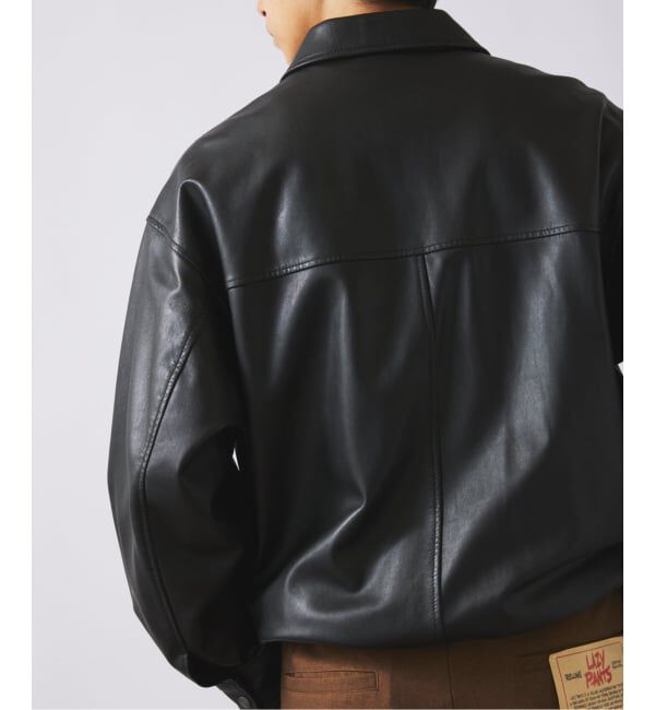 JOURNAL STANDARD relume「ラムレザー ショート ステンカラー ブルゾン」|ライダースジャケット|