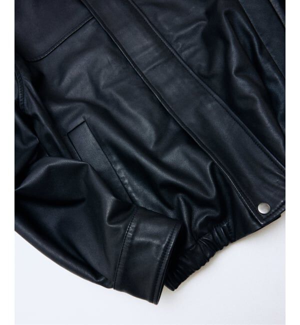 JOURNAL STANDARD relume「ラムレザー ショート ステンカラー ブルゾン」|ライダースジャケット|