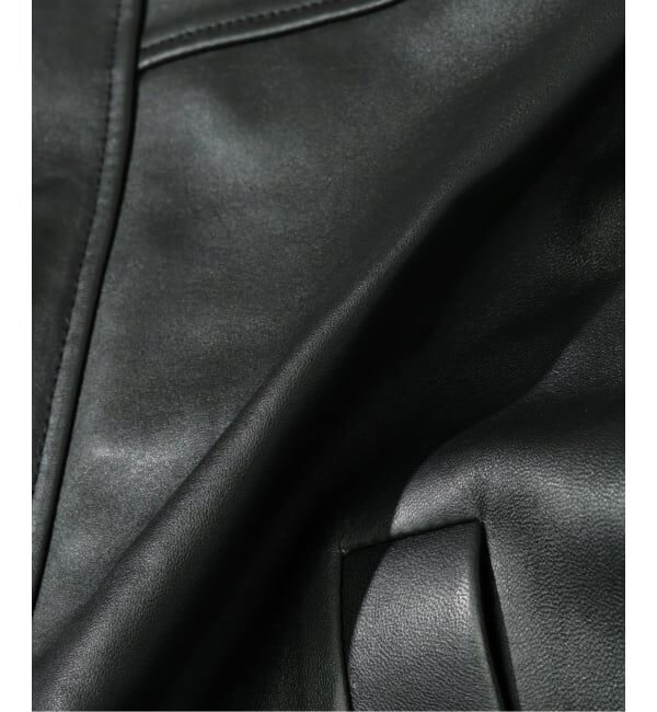 JOURNAL STANDARD relume「ラムレザー ショート ステンカラー ブルゾン」|ライダースジャケット|