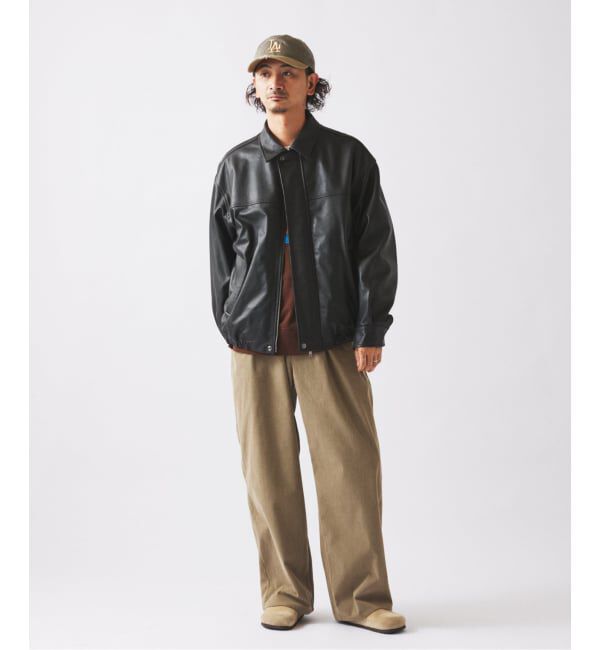 JOURNAL STANDARD relume「ラムレザー ショート ステンカラー ブルゾン」|ライダースジャケット|