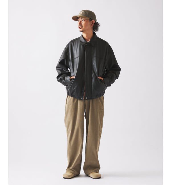 JOURNAL STANDARD relume「ラムレザー ショート ステンカラー ブルゾン」|ライダースジャケット|