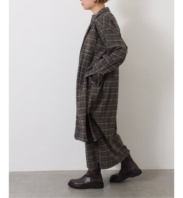 ジャーナルスタンダードラックス　HTS ロングシャツ HTS】CHECK OVERDYE LONG SHIRT（journal standard luxe）｜ルミネの