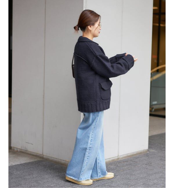 JOURNAL STANDARD「ローゲージニットブルゾン」|カーディガン|