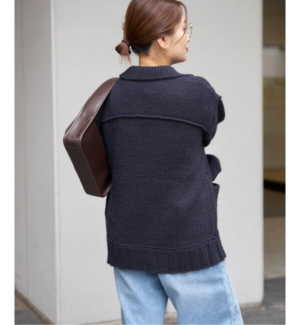 JOURNAL STANDARD「ローゲージニットブルゾン」|カーディガン|