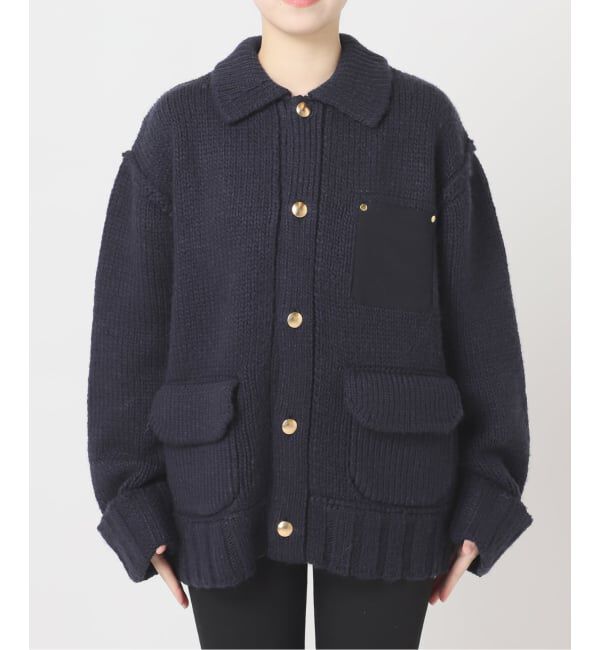 JOURNAL STANDARD「ローゲージニットブルゾン」|カーディガン|