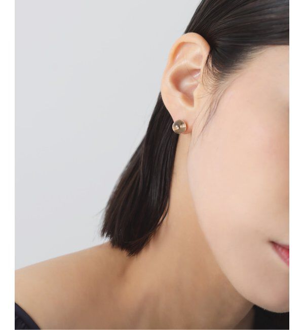 Lilas by Spick&Span「クォーツ8mmカップボールピアス K10（両耳）」|ピアス|ゴールド