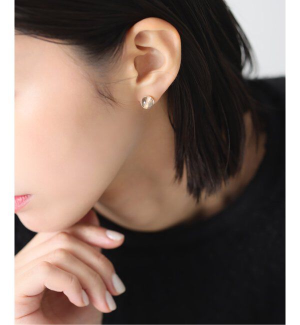 Lilas by Spick&Span「クォーツ8mmカップボールピアス K10（両耳）」|ピアス|