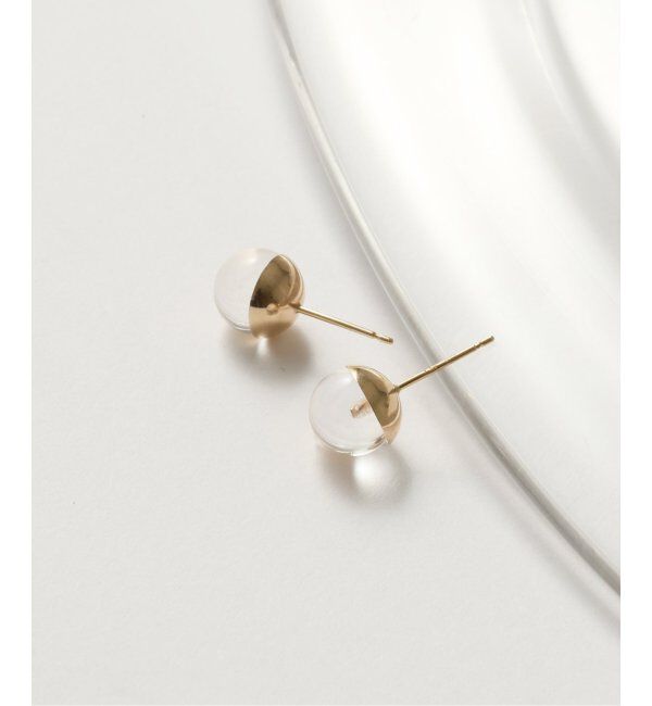 Lilas by Spick&Span「クォーツ8mmカップボールピアス K10（両耳）」|ピアス|