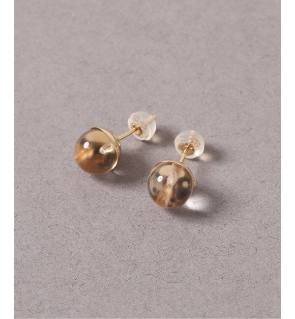 Lilas by Spick&Span「クォーツ8mmカップボールピアス K10（両耳）」|ピアス|