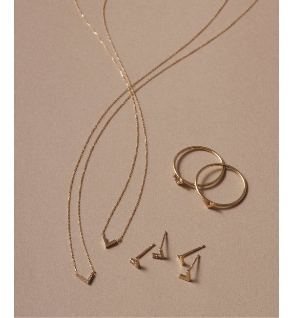 Lilas by Spick&Span「《WEB限定》Vラインピアス K10(両耳)」|ピアス|