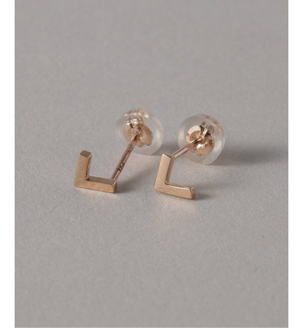 Lilas by Spick&Span「《WEB限定》Vラインピアス K10(両耳)」|ピアス|