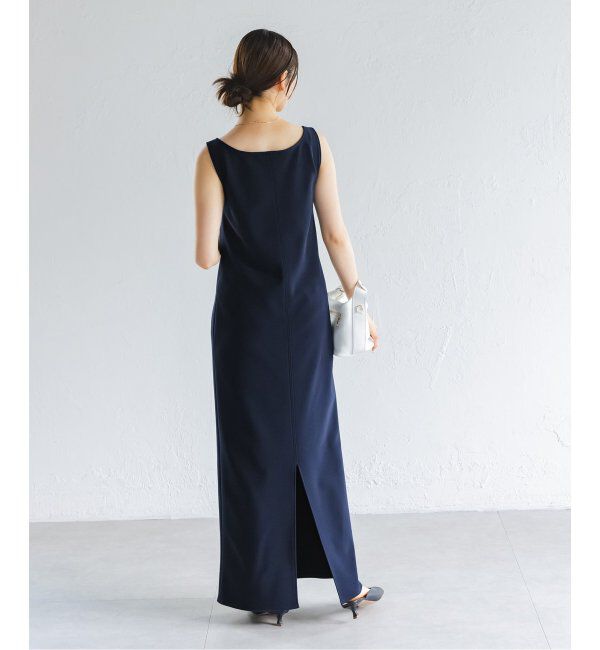 NOBLE「《追加》【洗える】ニットライクジョーゼット2wayワンピース」|ワンピース|